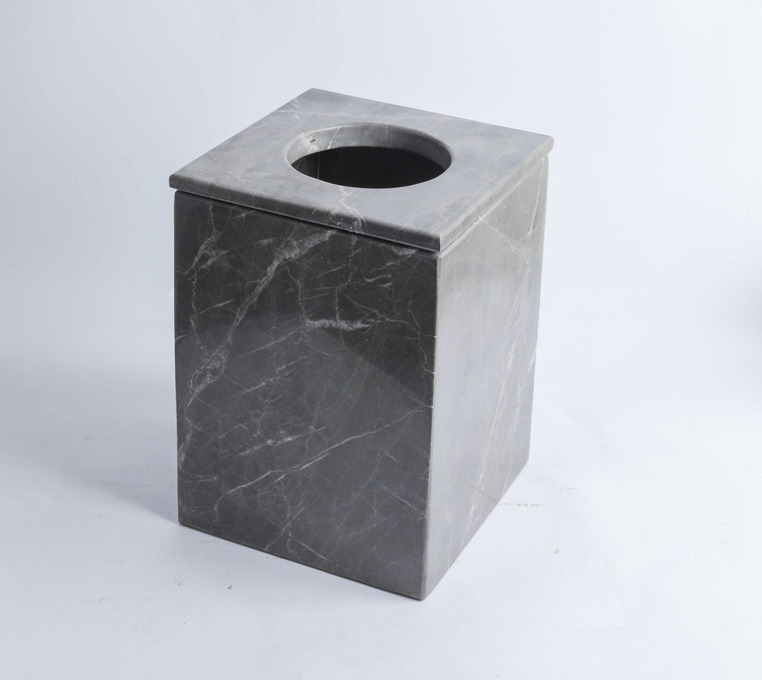 Marble basket with cover