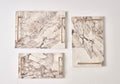 Alike Marble Elegance Serving Tray Set – 3 Pieces of Luxury Faux Marble
