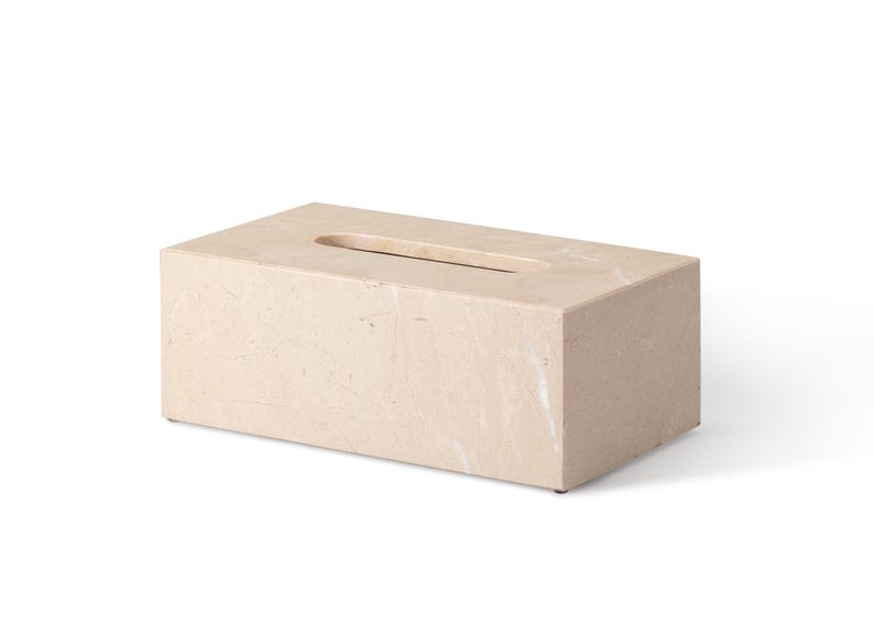 Premium Natural Marble Tissue Box [Multi-Stone Exclusive Collection]