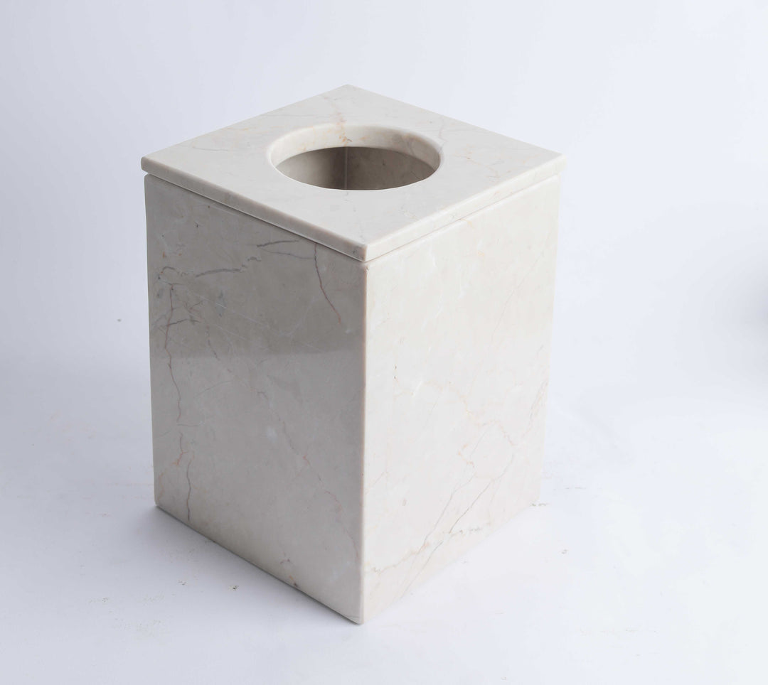 Marble basket with cover