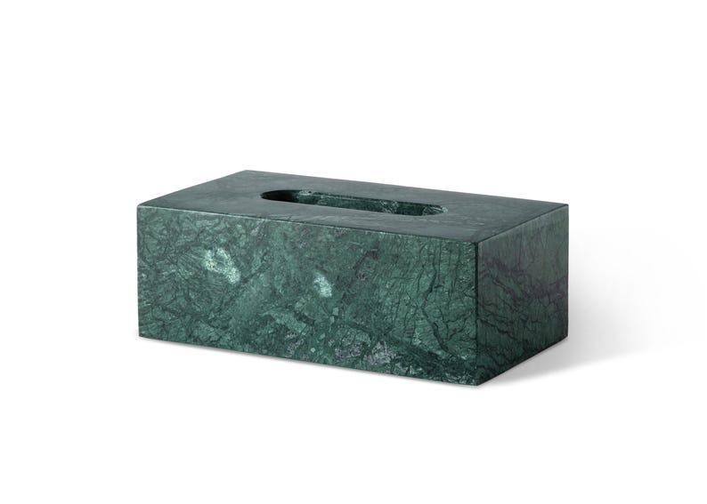 Premium Natural Marble Tissue Box [Multi-Stone Exclusive Collection]