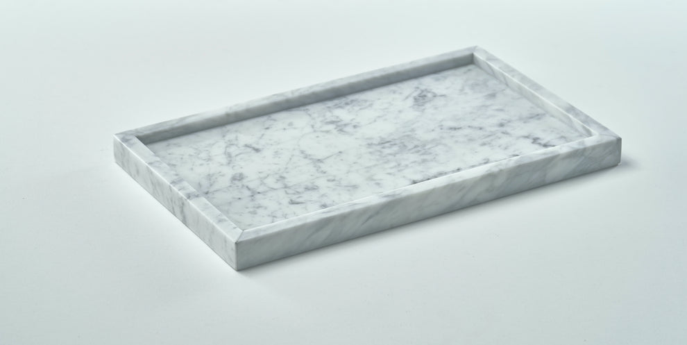 Elegant Handcrafted Natural Marble Serving Tray – Rectangular ( available 2 color )
