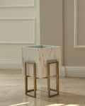 Gold Stand white plant pot (2 sizes Available)