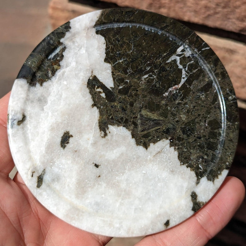 Black Zebra Onyx Stone  Marble Coaster