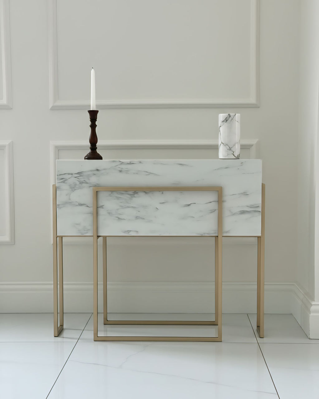 White 80cm pot or table