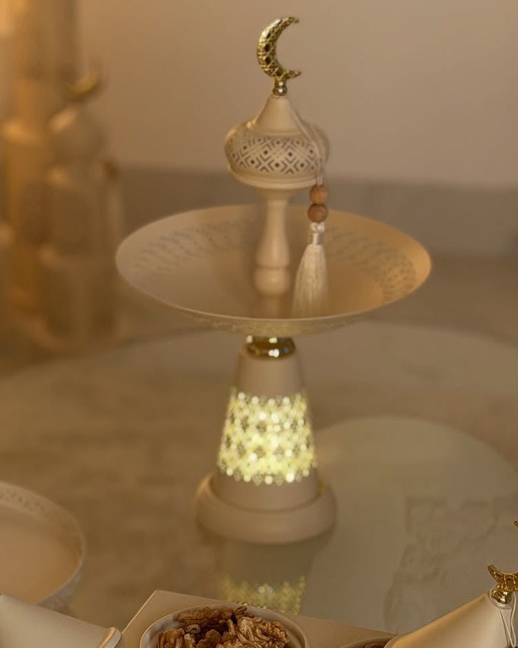 Ramadan Luxury Hospitality Set – Illuminated Serving Stands & Decor