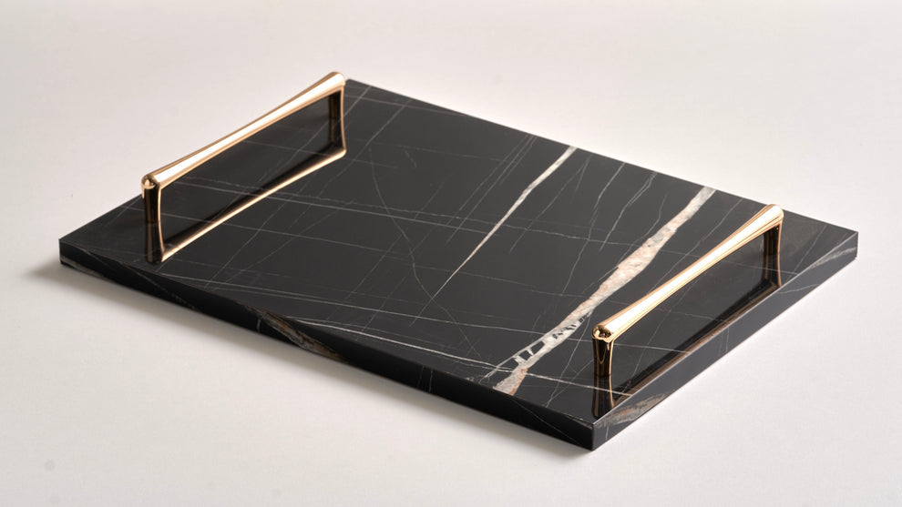 Alike Marble Elegance Serving Tray Set – 3 Pieces of Luxury Faux Marble