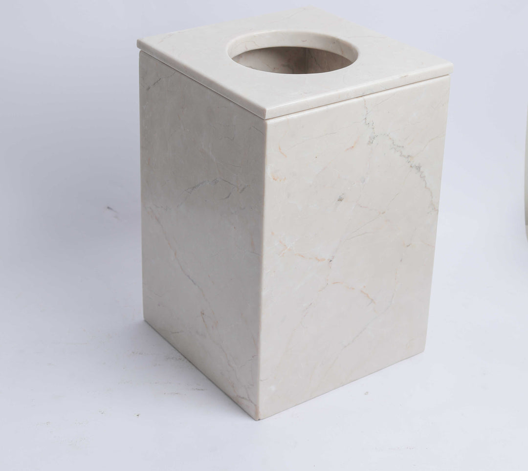 Marble basket with cover