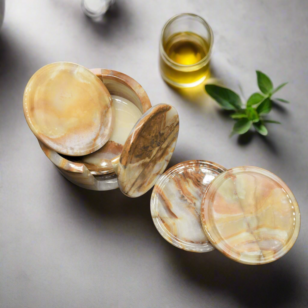 White Carrara Marble Coaster