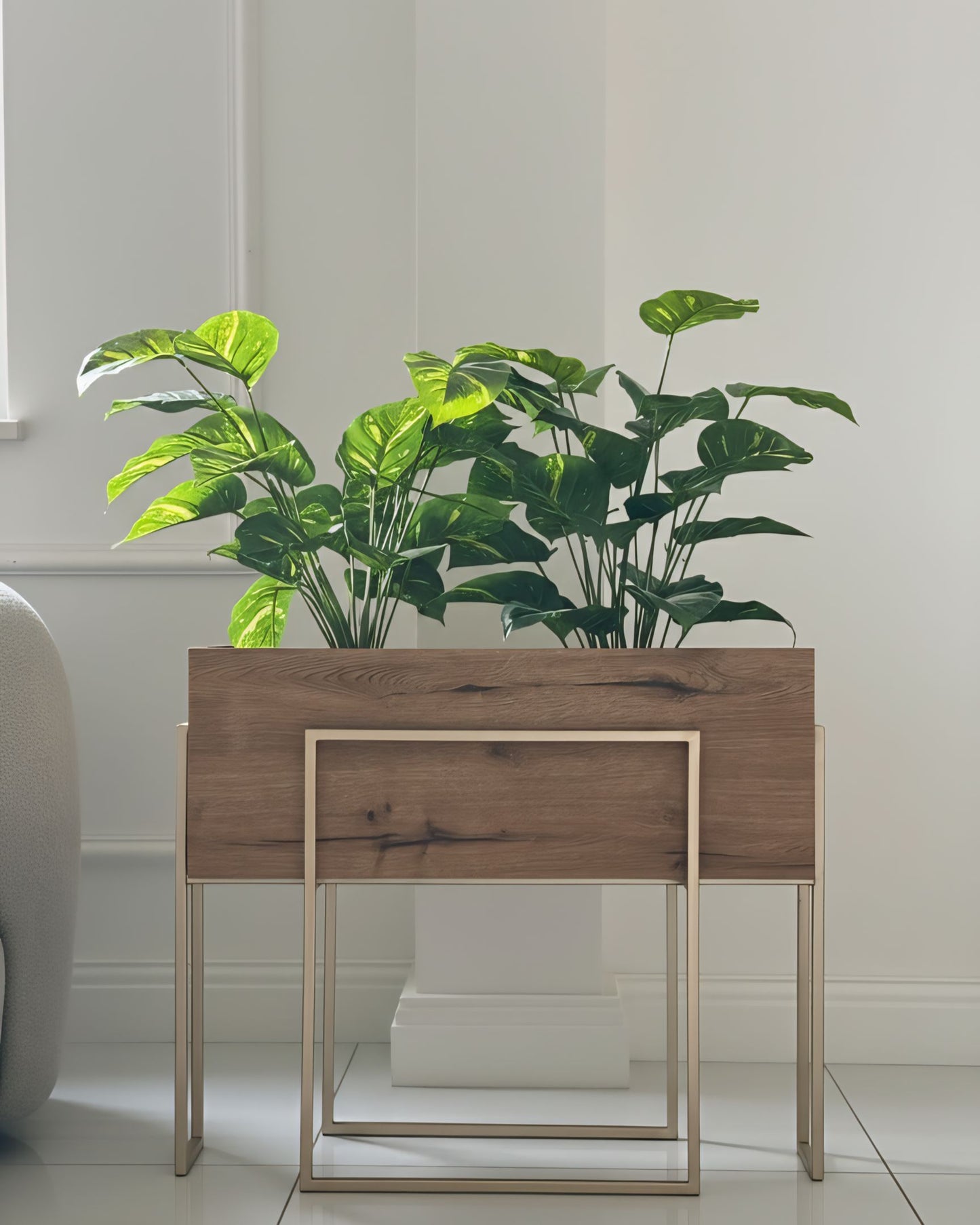 Wooden 80cm pot or table