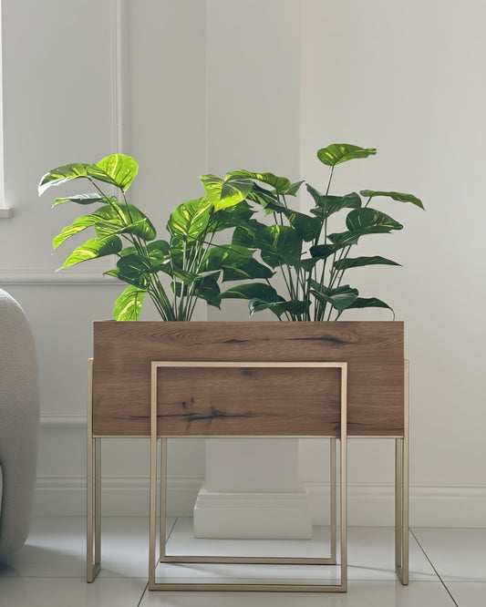 Wooden 80cm pot or table