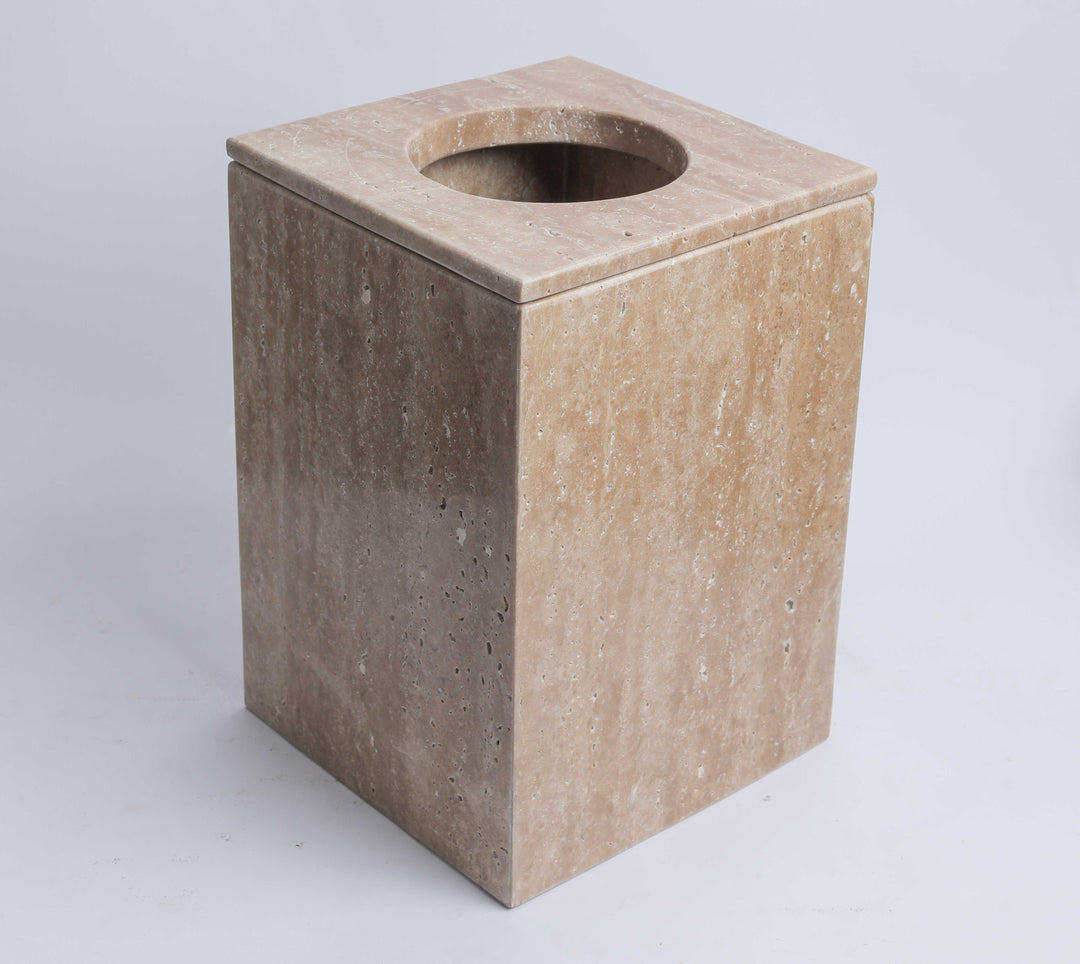Marble basket with cover