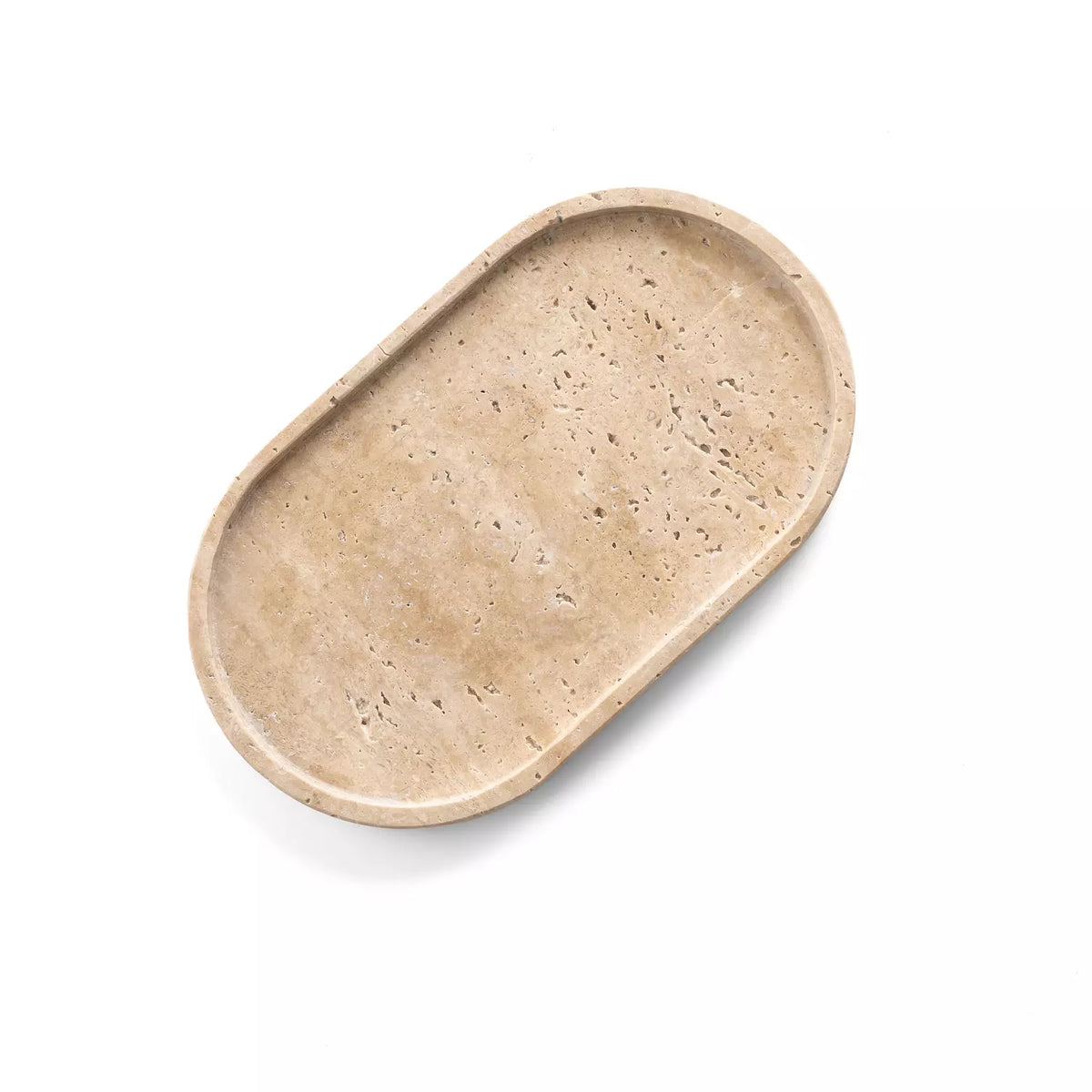 Travertine Minimalist Tray | Earthy Organic Luxury (Two Sizes )