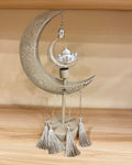 Elegant Glowing Ramadan Crescent – Modern Beige Decor Masterpiece
