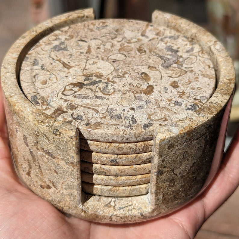 Fossil Marble Coaster