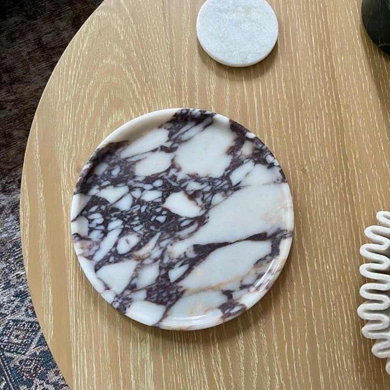 Luxury Calacatta Viola Marble Tray(Two Sizes )