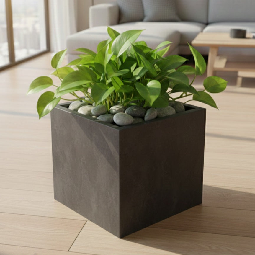Charcoal plant pot Alike Marble