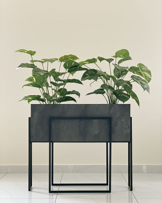 Charcoal 80cm pot or table Alike Marble