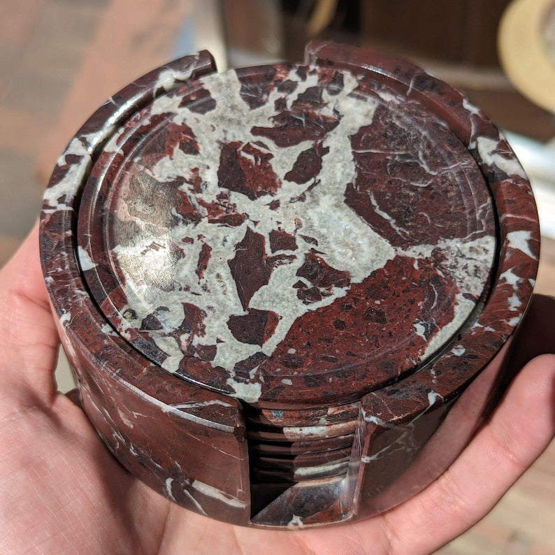 Red Onyx Marble Coaster