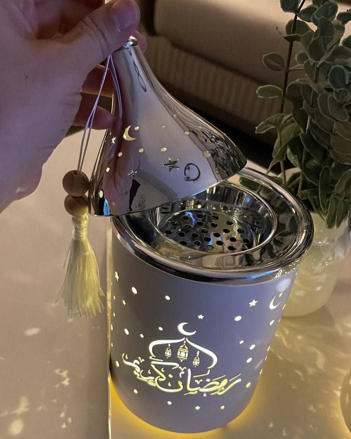 🌙 Ramadan Kareem Modern Incense Burner