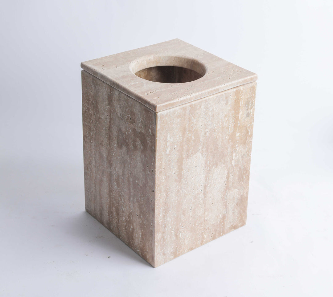Marble basket with cover