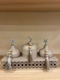 Royal "Ramadan Nights" 3-Tier Serving Set – Premium Beige Metal Hosting Kit