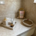 Elegant Creamy beige  Marble Vanity Tray – Timeless Luxury for Your Home
