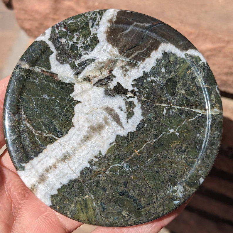 Black Zebra Onyx Stone  Marble Coaster