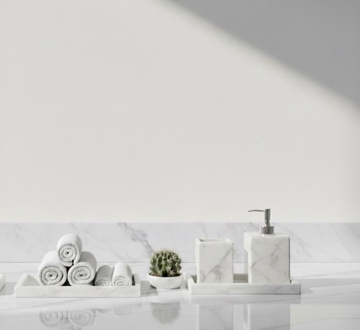 Elegant white Marble Vanity Tray – Timeless Luxury for Your Home