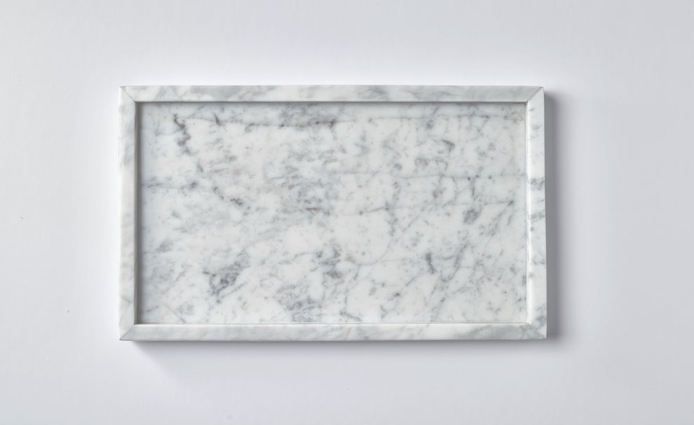 Elegant Handcrafted Natural Marble Serving Tray – Rectangular ( available 2 color )