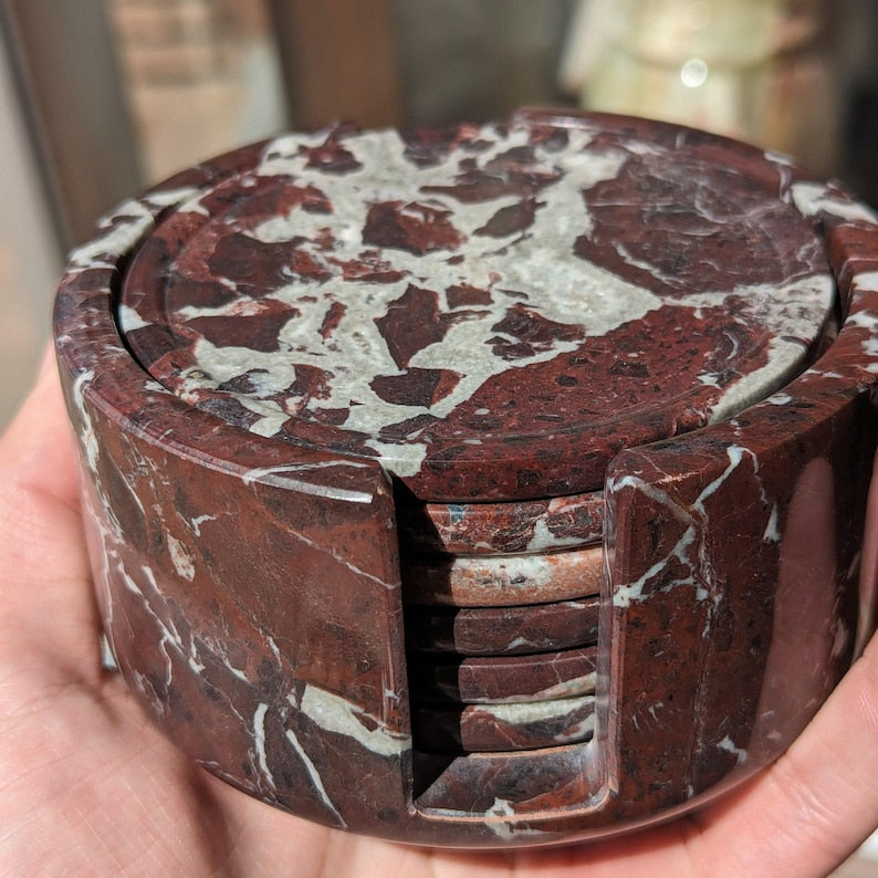 Red Onyx Marble Coaster
