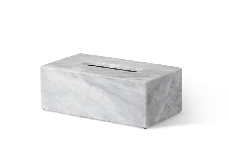 Premium Natural Marble Tissue Box [Multi-Stone Exclusive Collection]