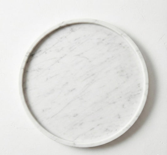 Calacatta Natural Marble Tray – Timeless Luxury(Two Sizes )