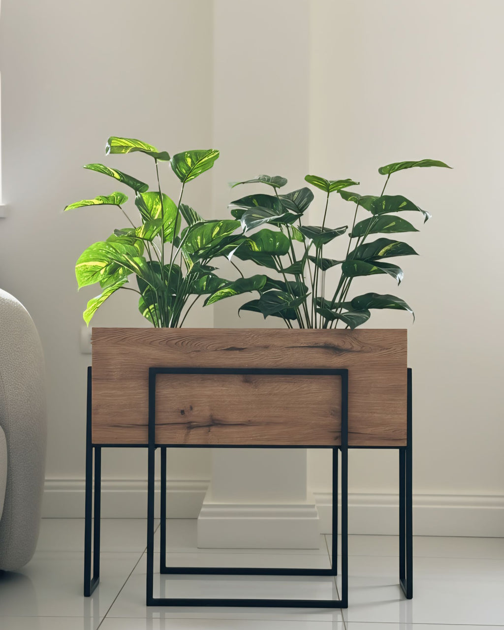 Wooden 80cm pot or table