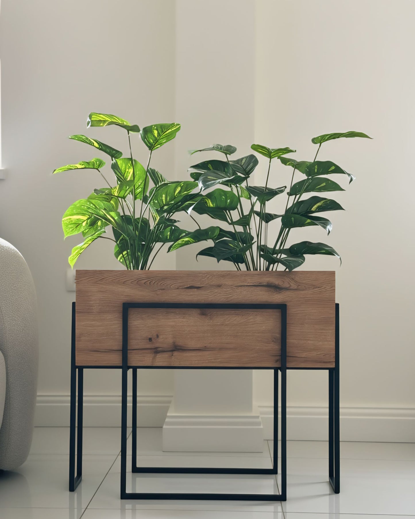 Wooden 80cm pot or table