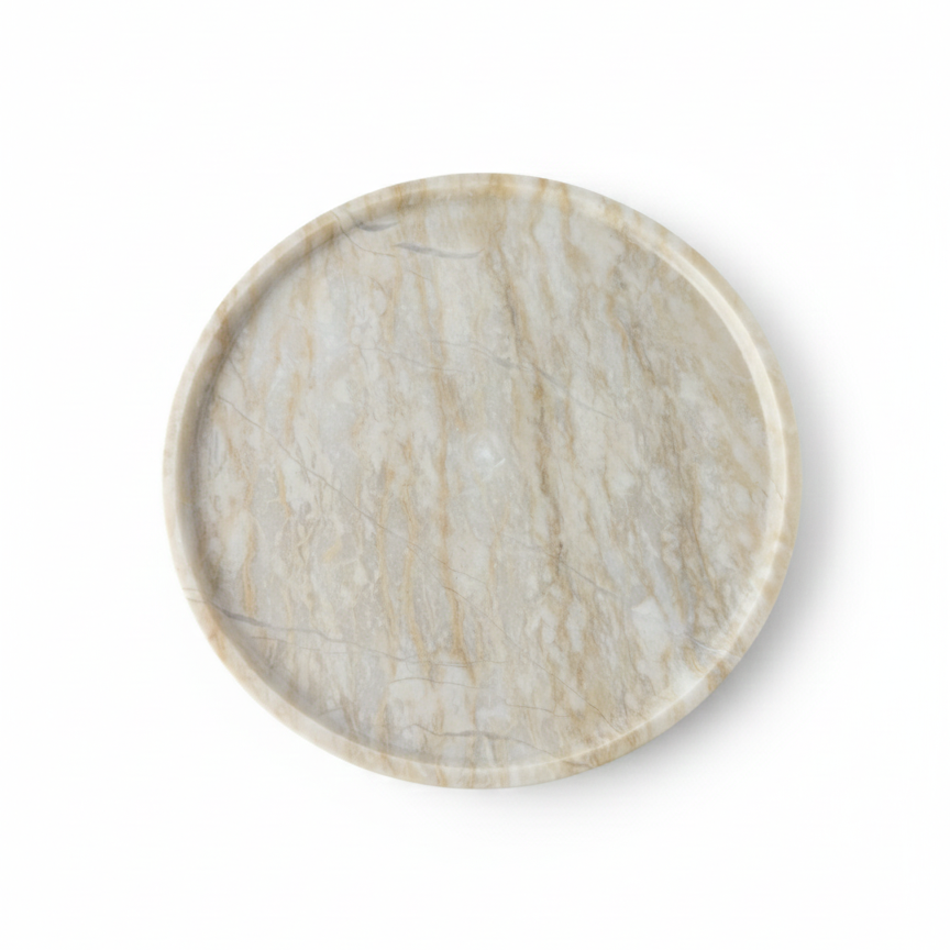 Luxury Breccia Daino Marble Decorative Tray(Two Sizes )