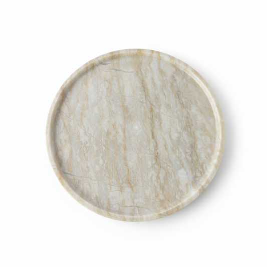 Luxury Breccia Daino Marble Decorative Tray(Two Sizes )