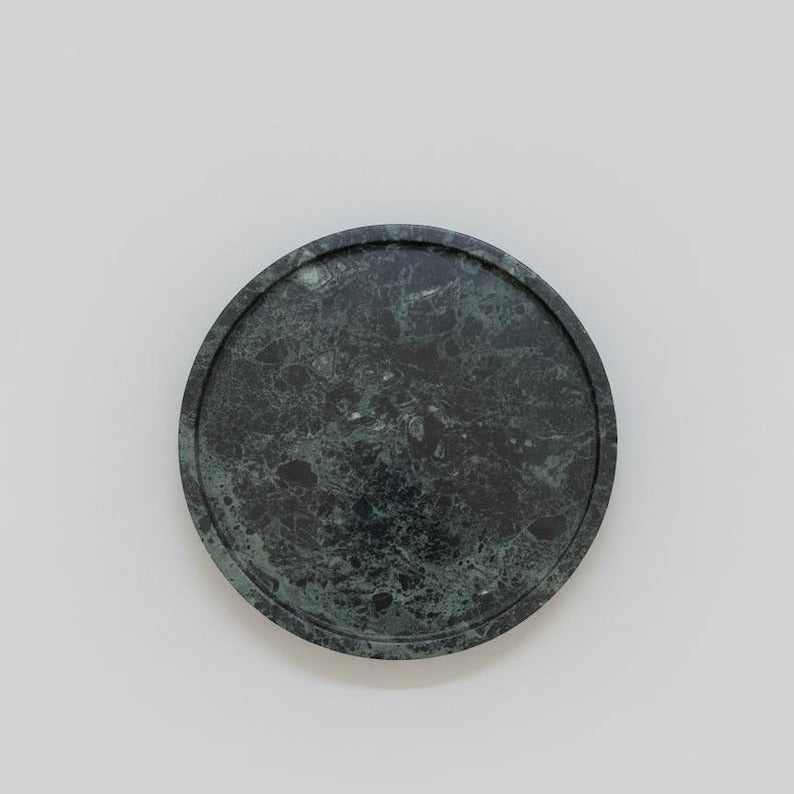 Luxury Green Indian Marble Decorative Tray(Two Sizes )