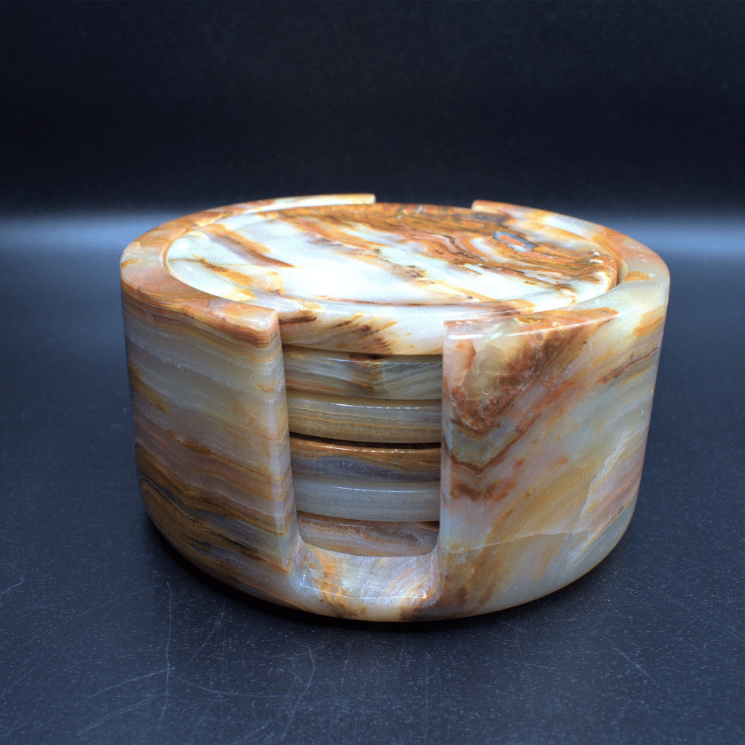 White Carrara Marble Coaster