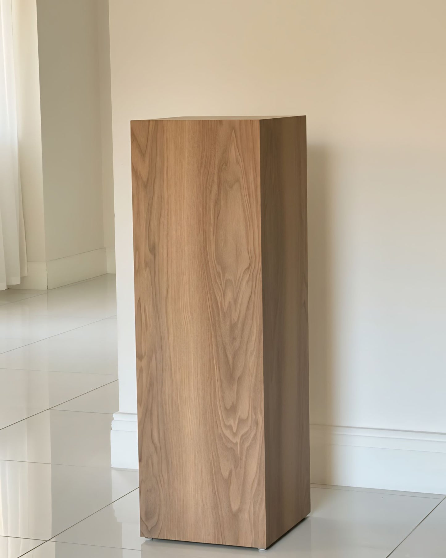 Wooden Matt Pedestal ( available 3 sizes) Marble-Like