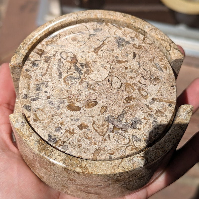 Fossil Marble Coaster