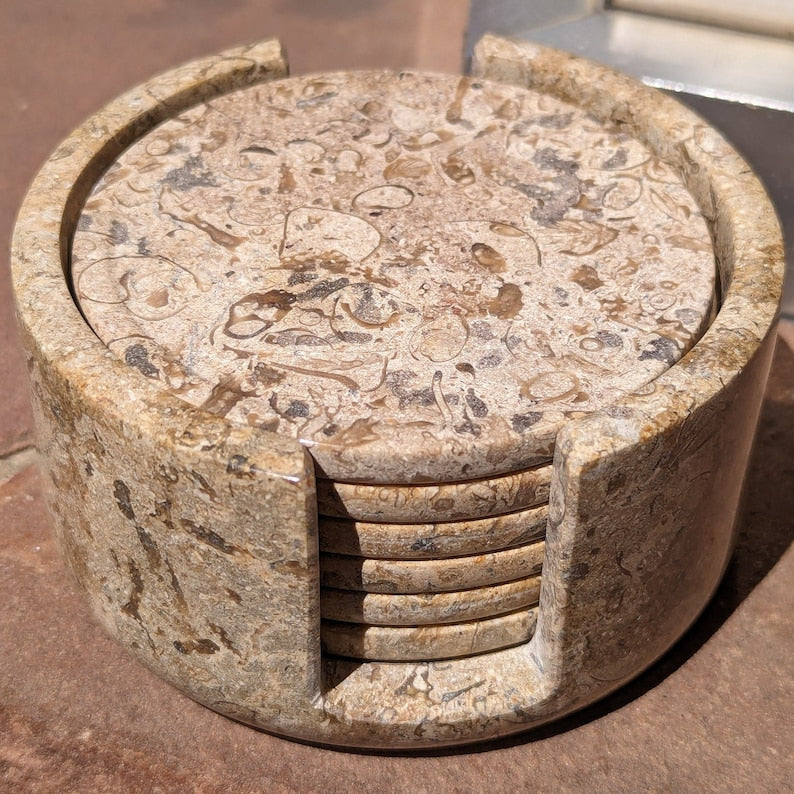 Fossil Marble Coaster