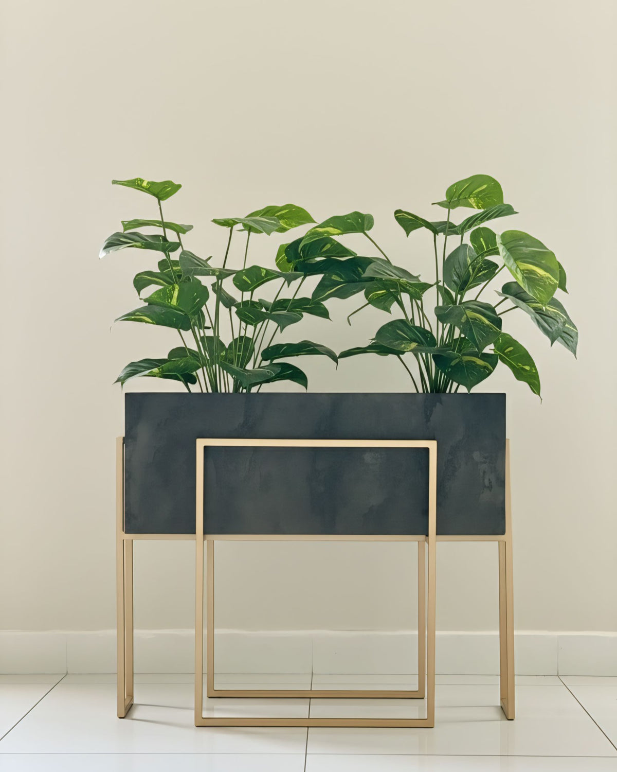 Charcoal 80cm pot or table Alike Marble