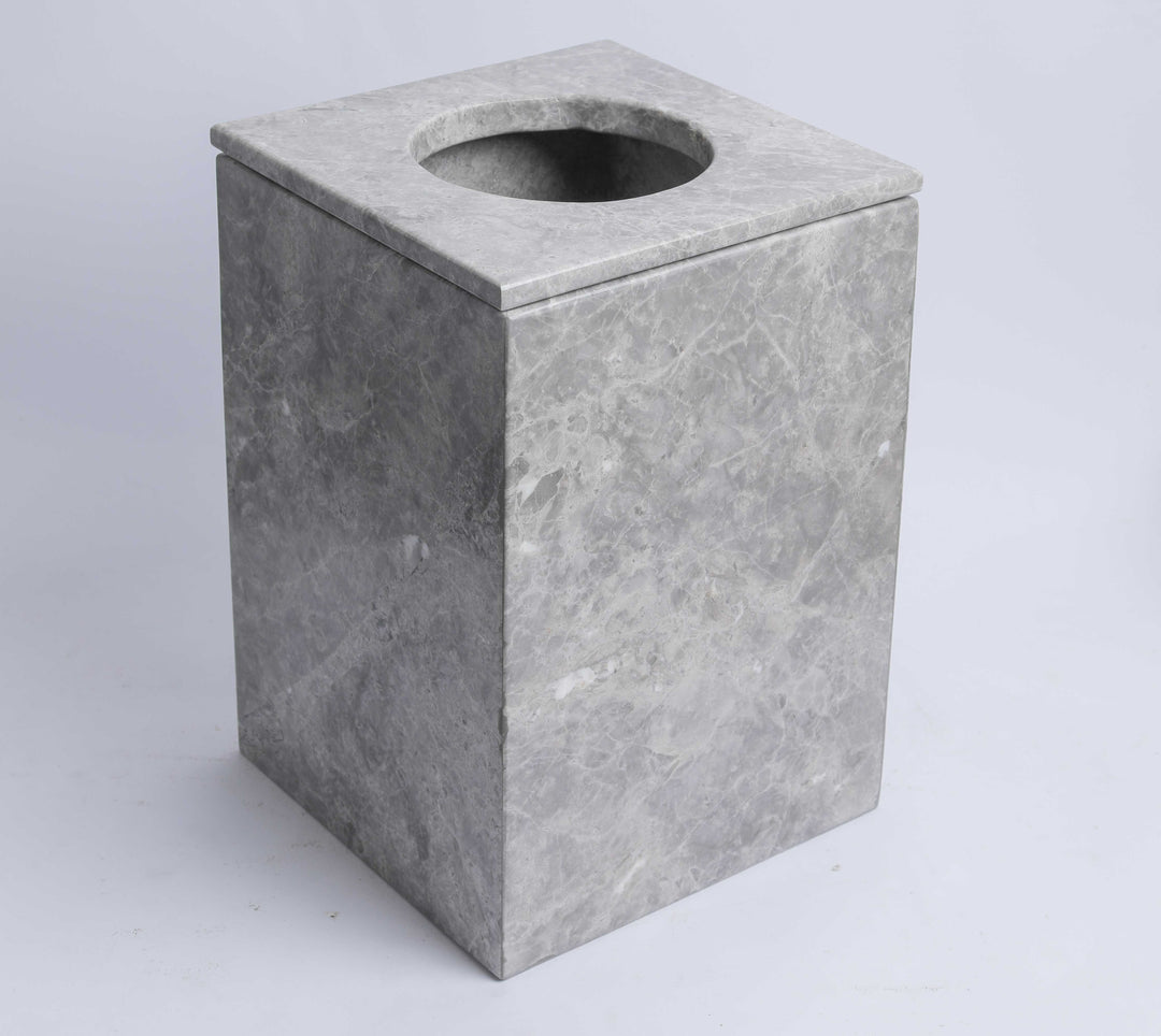 Marble basket with cover