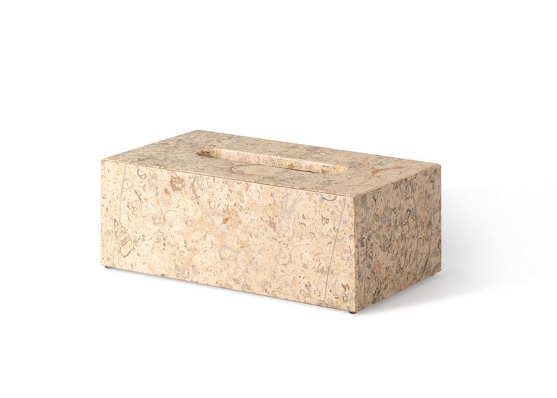 Premium Natural Marble Tissue Box [Multi-Stone Exclusive Collection]